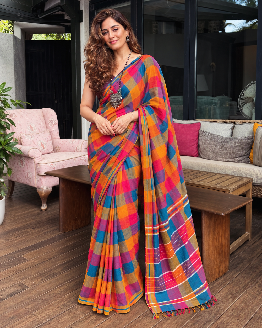 Kyri Multicolour Big Check