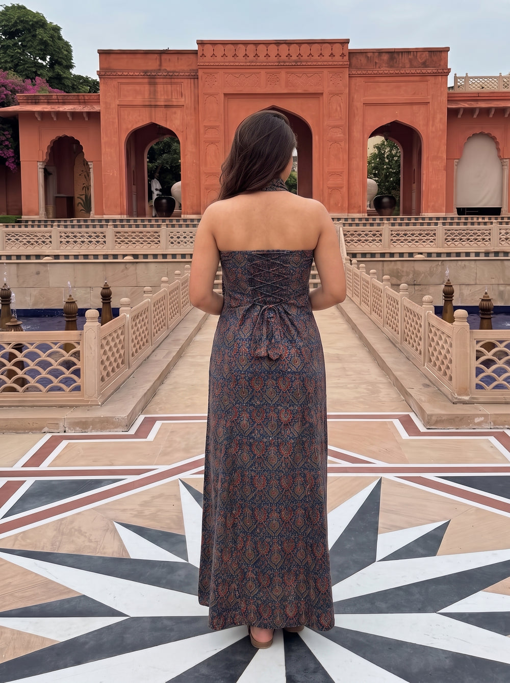 Qayamat Blue back view – The Suitable