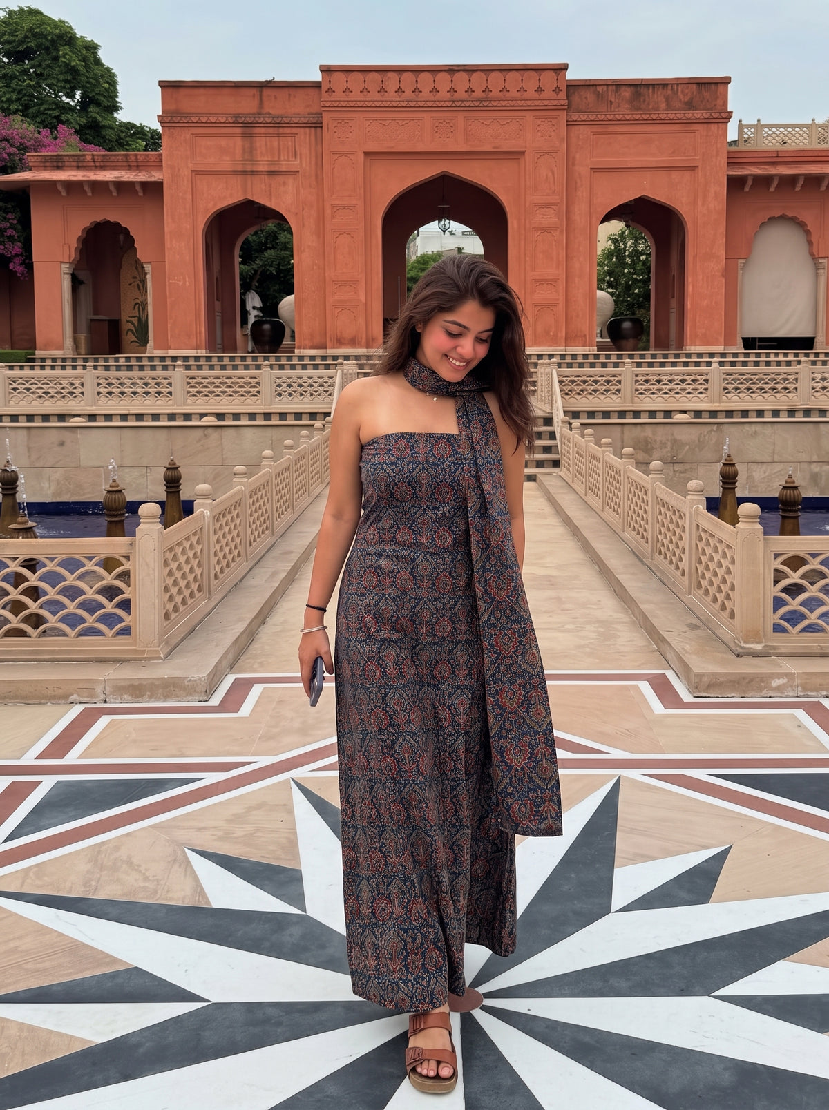 Qayamat Blue front view – The Suitable