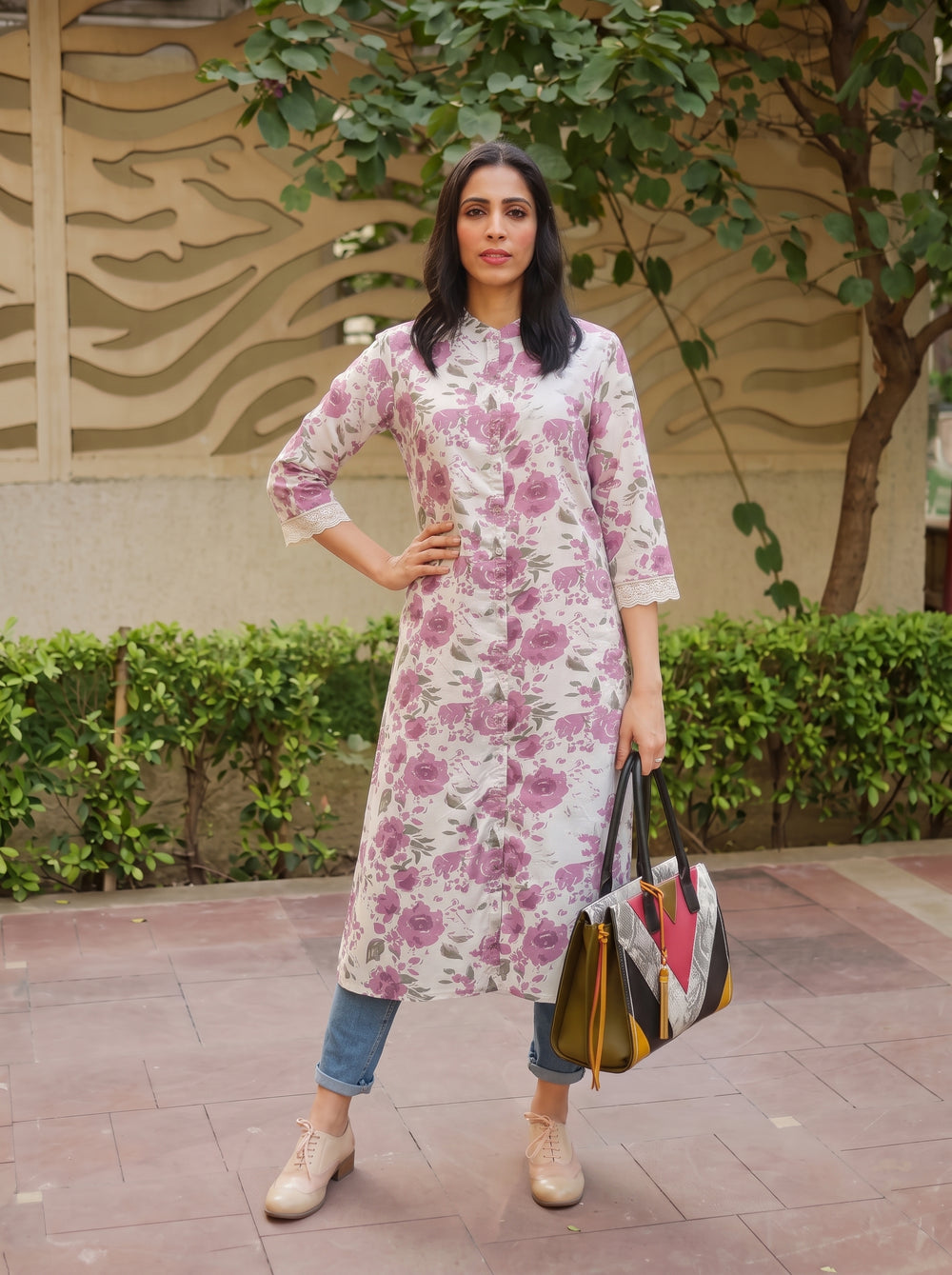 Misha A-Line Kurta styled view 5 – The Suitable