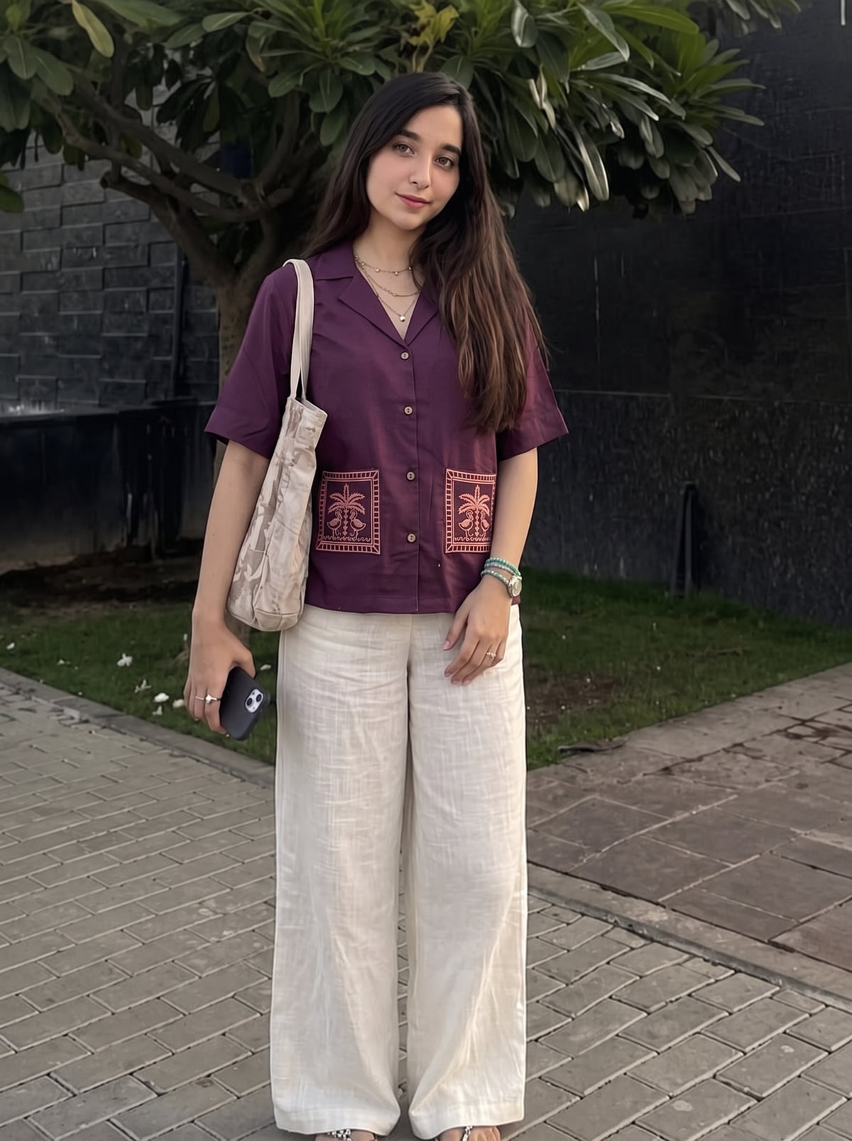 Sftop28 Purple front view – The Suitable