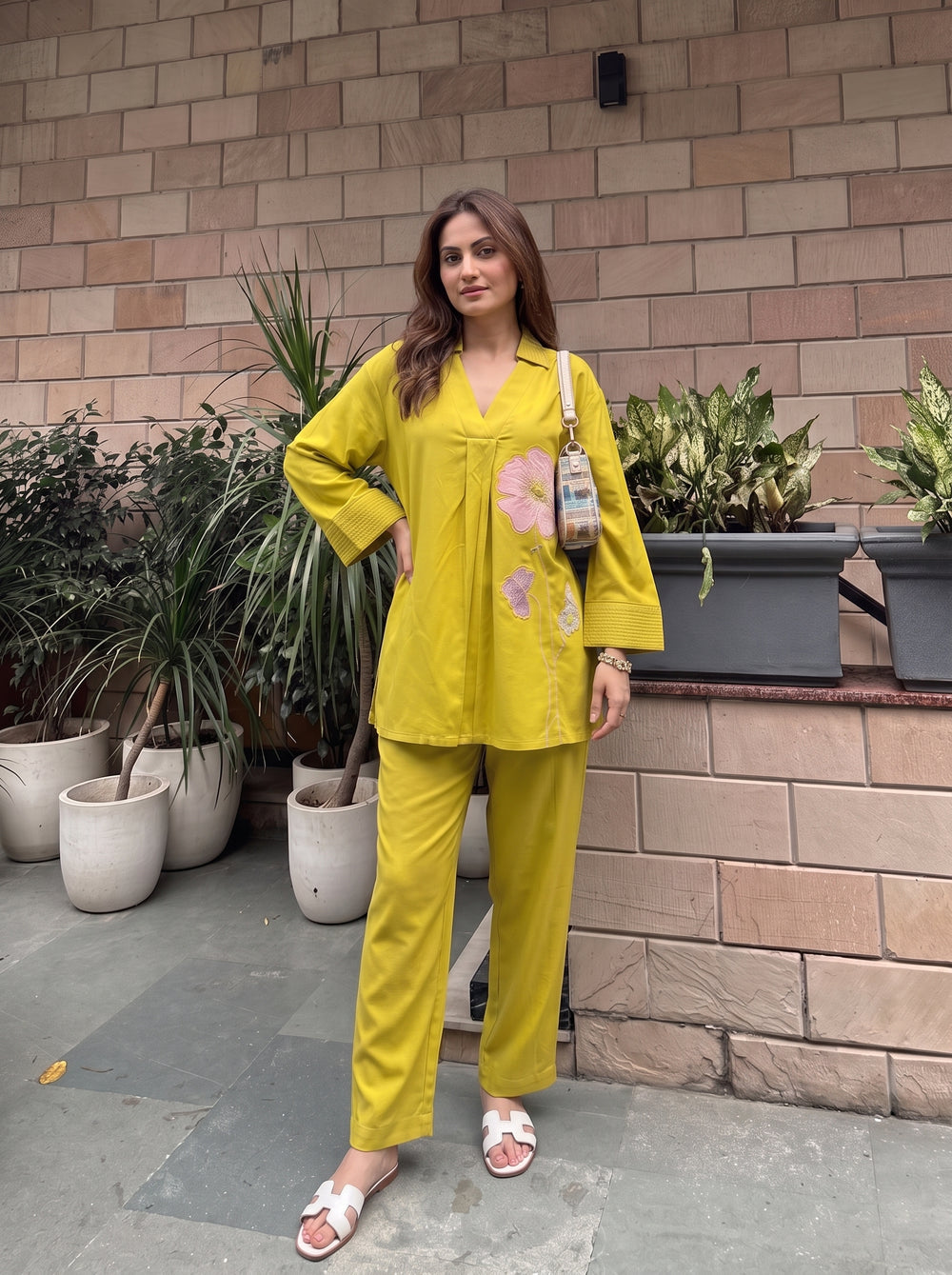 Kiara Yellow Co-Ord Set styled view 6 – The Suitable