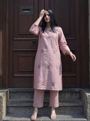Naira Mauve Co-Ord Set front view – The Suitable
