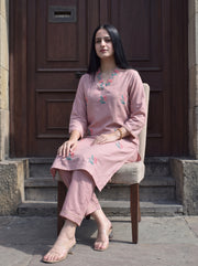 Naira Mauve Co-Ord Set styled view 6 – The Suitable
