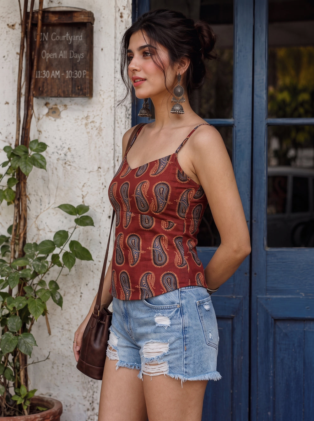 Ada Maroon side view – The Suitable