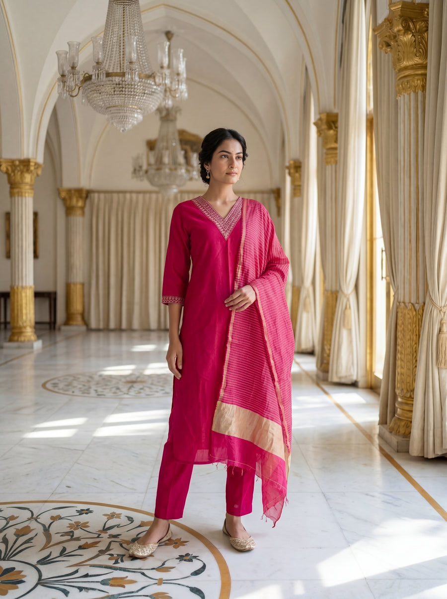 Lib01 Fuchsia front view – The Suitable