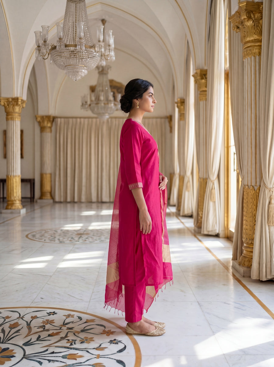 Lib01 Fuchsia side view – The Suitable