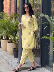 Noor Yellow Co-Ord Set styled view 5 – The Suitable