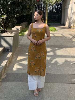 Dilruba Mustard front view – The Suitable