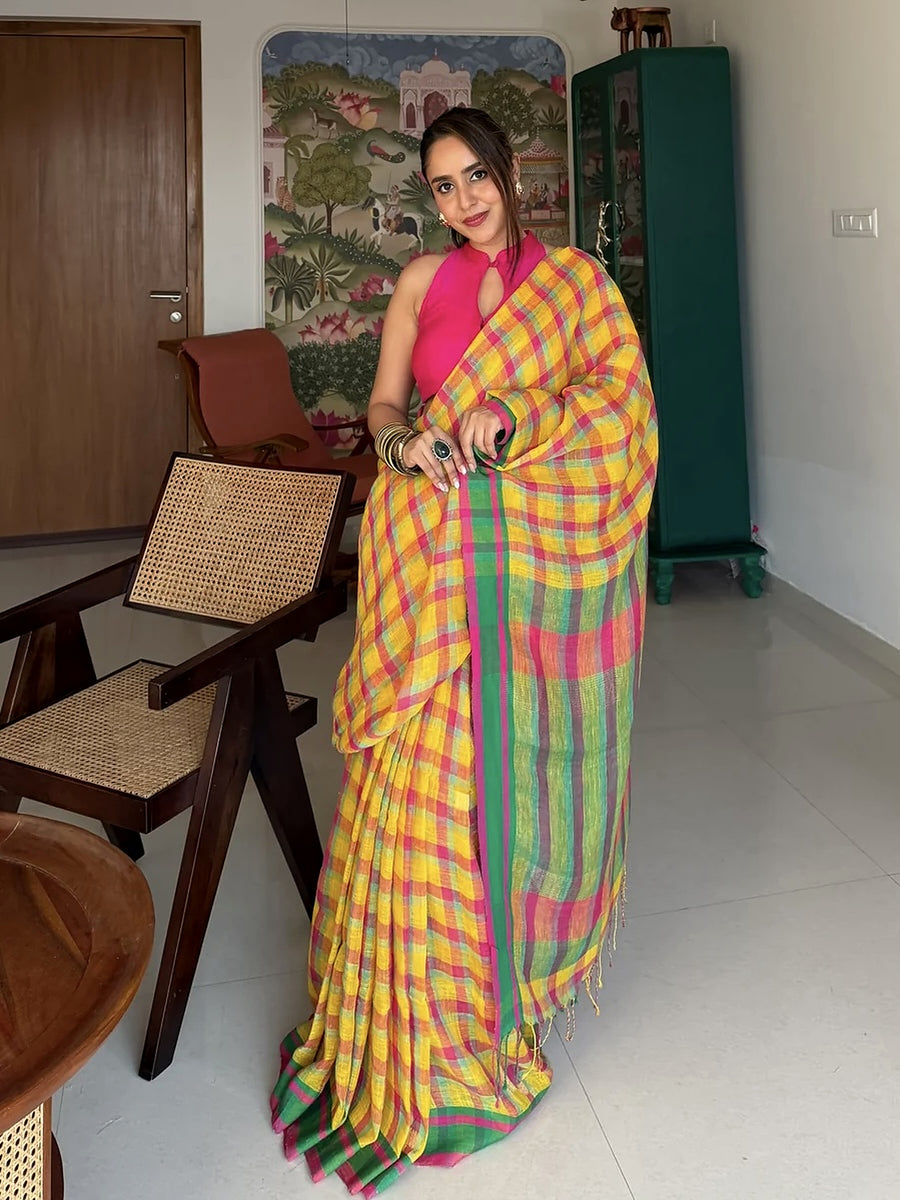 Kyri Mustard Fuchsia