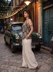 Kashish Indigo Blue side view – The Suitable