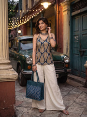 Kashish Indigo Blue styled view 7 – The Suitable