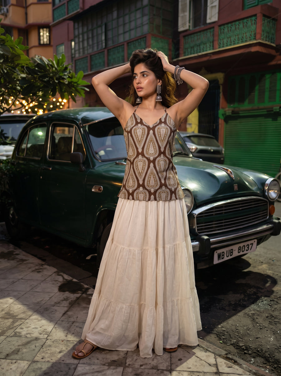 Kashish Brown front view – The Suitable