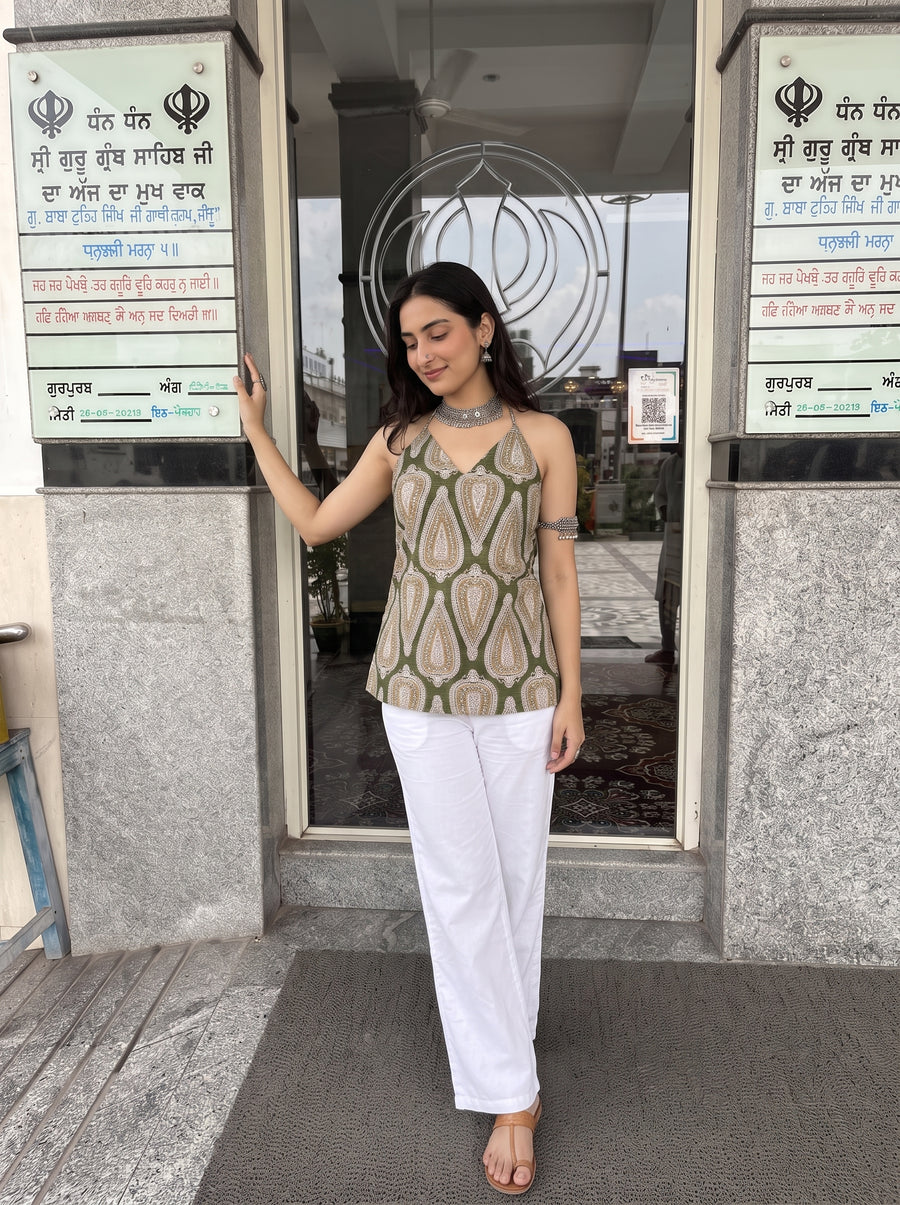 Kashish Moss Green styled view 7 – The Suitable