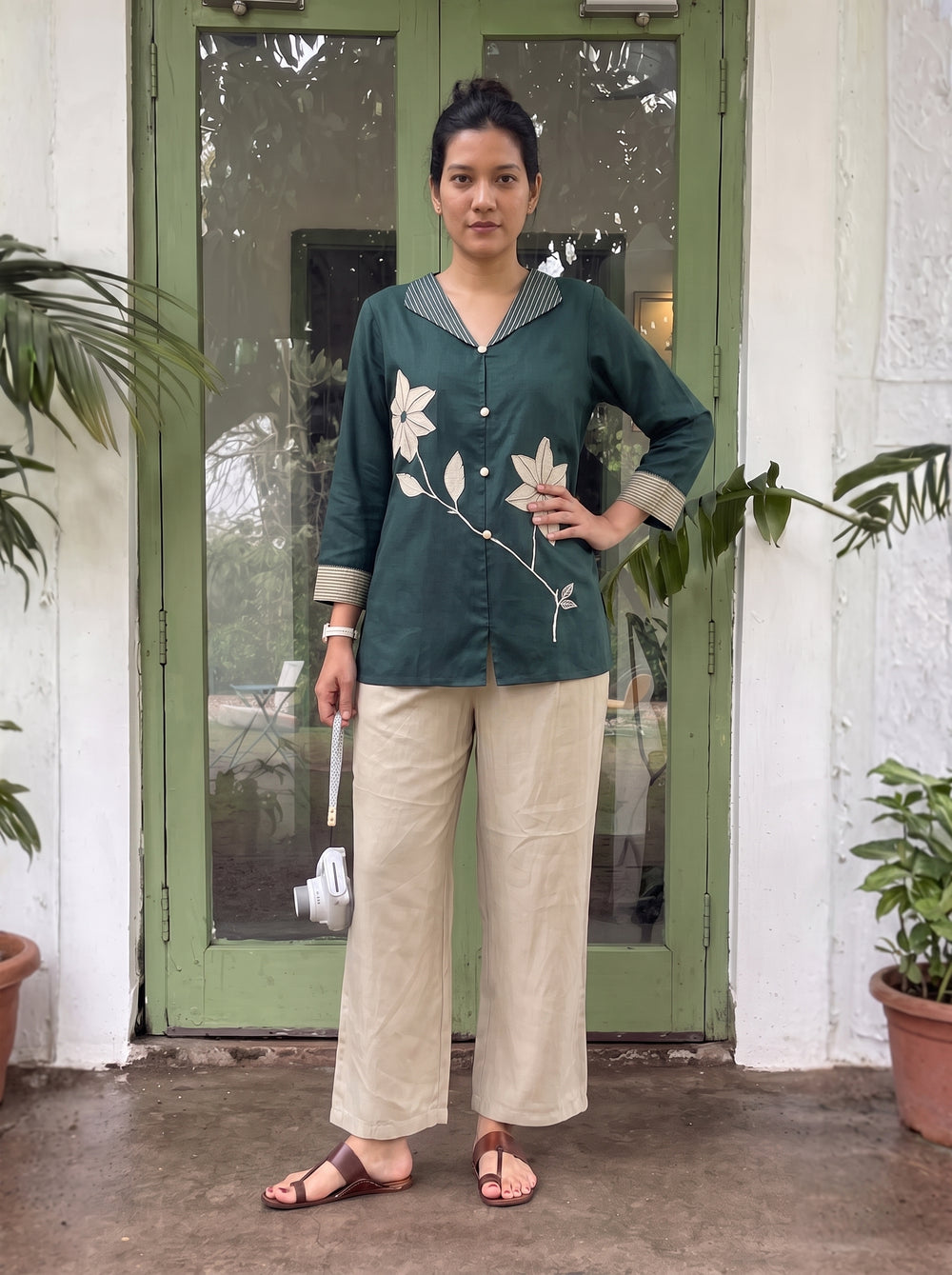 Myra Green Co-Ord Set styled view 6 – The Suitable