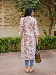 Misha A-Line Kurta back view – The Suitable