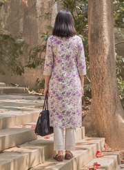 Inaaya Purple Kurta Set product view 3 – The Suitable