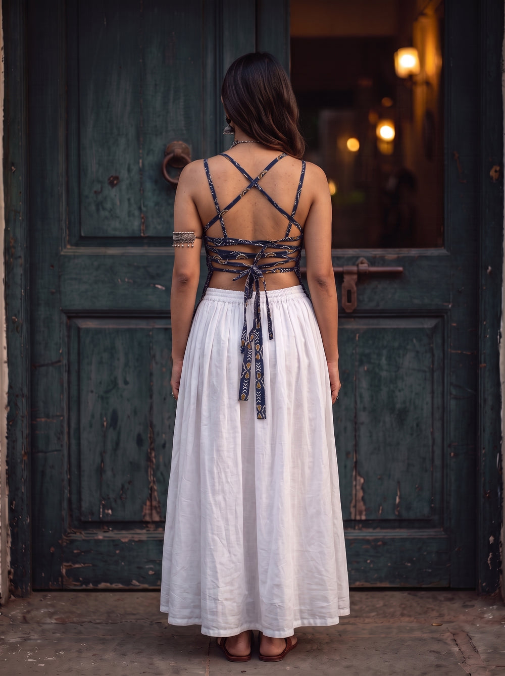 Jalwa Blue back view – The Suitable