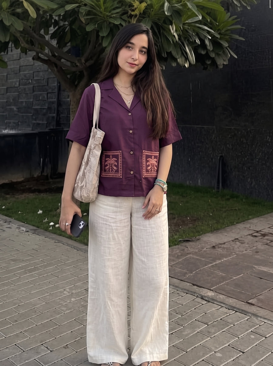 Sftop28 Purple front view – The Suitable